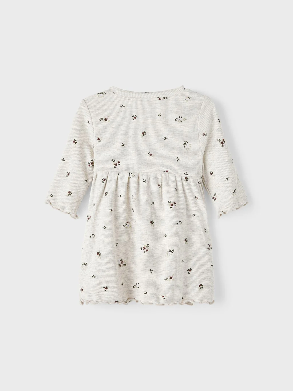 Vestido Bebé Gris Flores