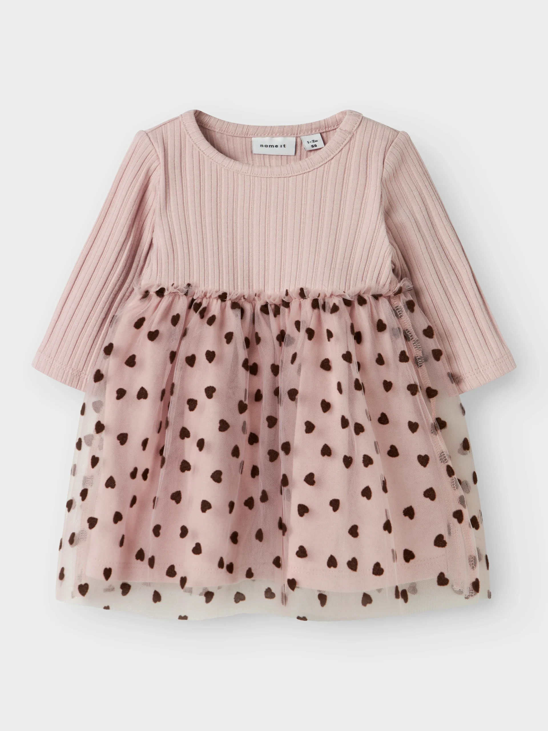 Vestido Tul Corazones Lila