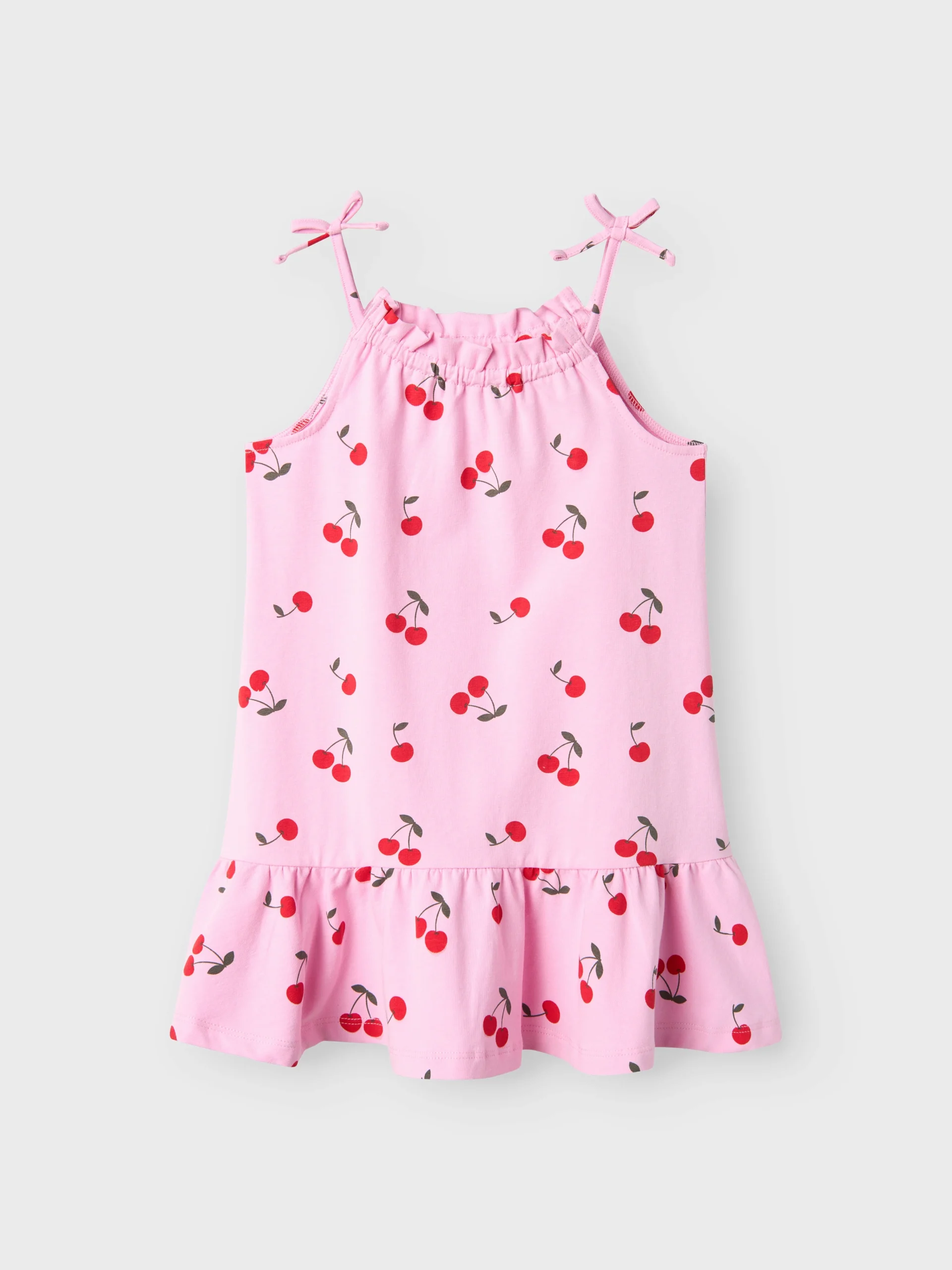 Vestido Rosa Cerezas Mini